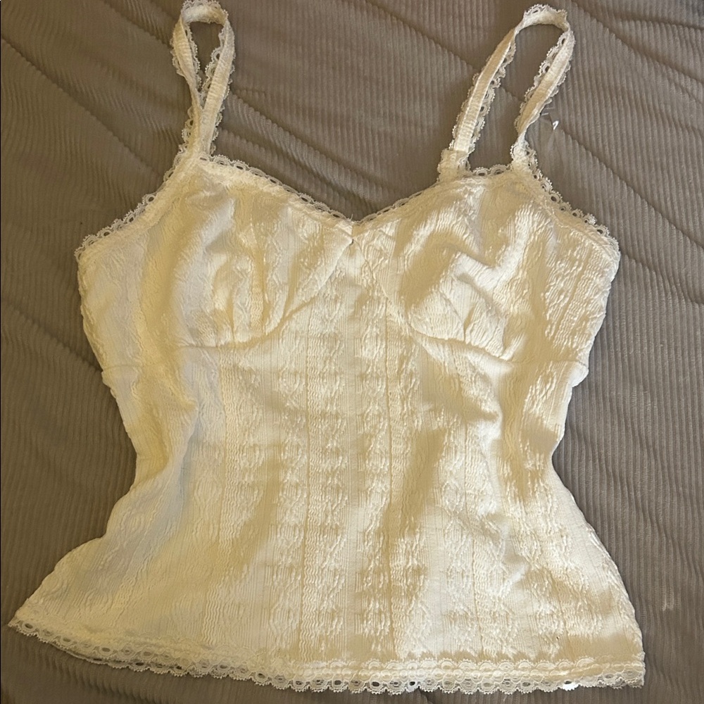 No Boundaries Cream Lace Camisole